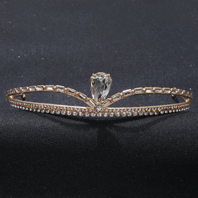 Alloy Rhinestone Simple Crown Headpiece